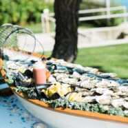 Vintage White Canoe Bar & Raw Bar