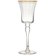 Gold Rimmed Wine Glass