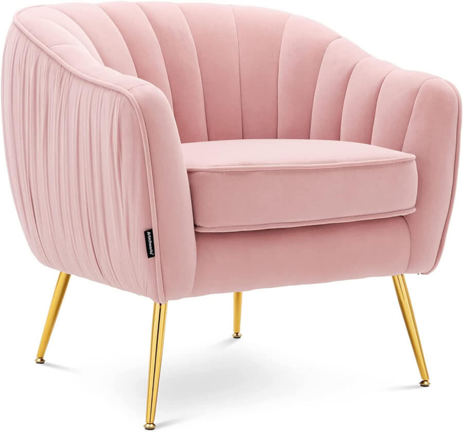 Blush Pink & Gold Tub Chairs