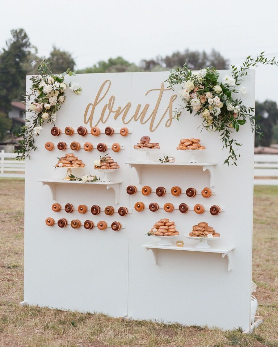 Classic White Dessert, Favor & Display Wall