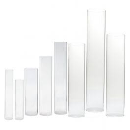 Glass Cylinder Candle Chimneys