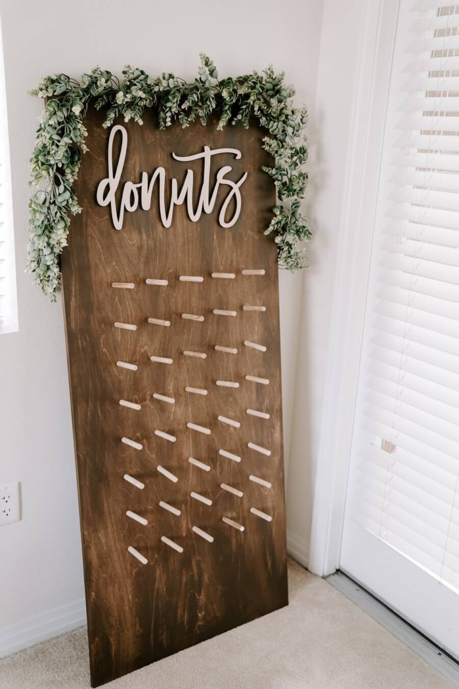 Reclaimed Wood Donut Wall