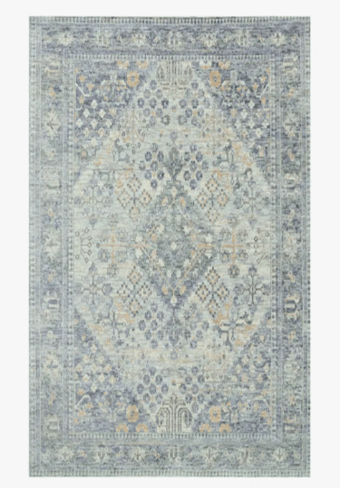 Vintage Boho Dusty Blue Rug