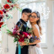 The Coordinated Bride | An Edgy Winter Jewel Toned Wedding Shoot