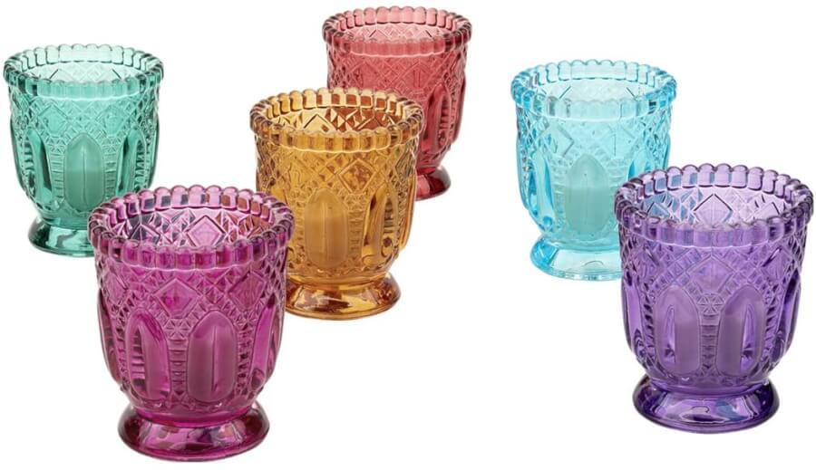 Jewel Glass Tealight Votives