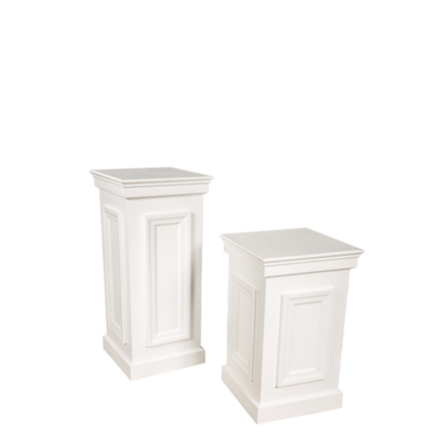 White Pedestals