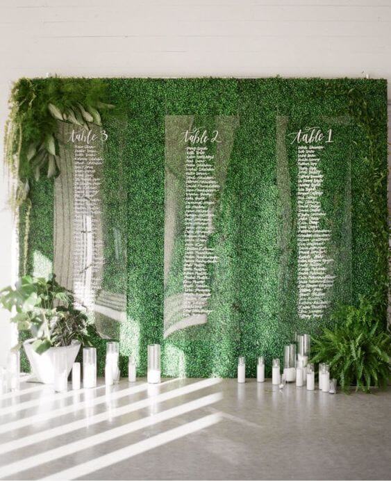 Acrylic Seating Chart Panels