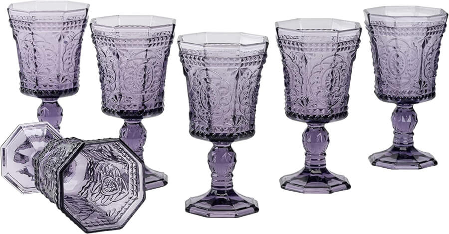 Amethyst Glass Goblets