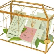 Gold & Glass Card Box