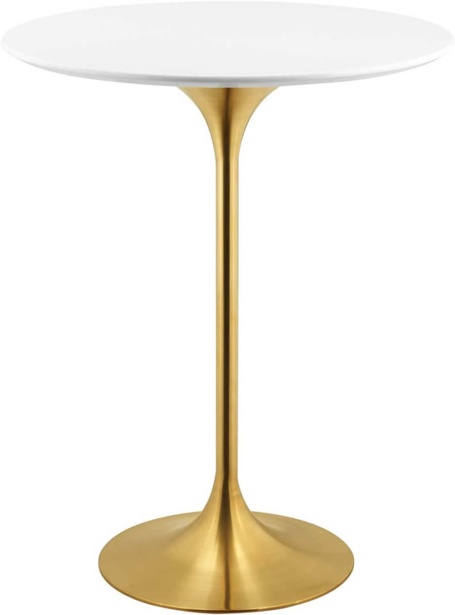 MOD Gold & White Cocktail Table