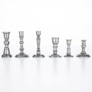 Vintage Mismatched Silver Candlesticks