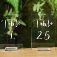 Lucite Table Numbers