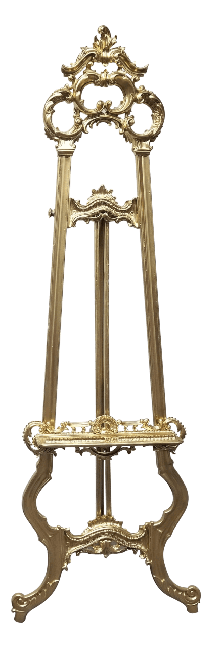 Victorian Gold Ornate Carved Easel