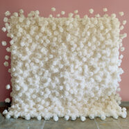 White Rose Flower Wall