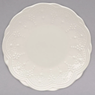 Valentine Bone China White Dessert Plate