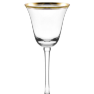 Classic Gold Rim Wine Glass
